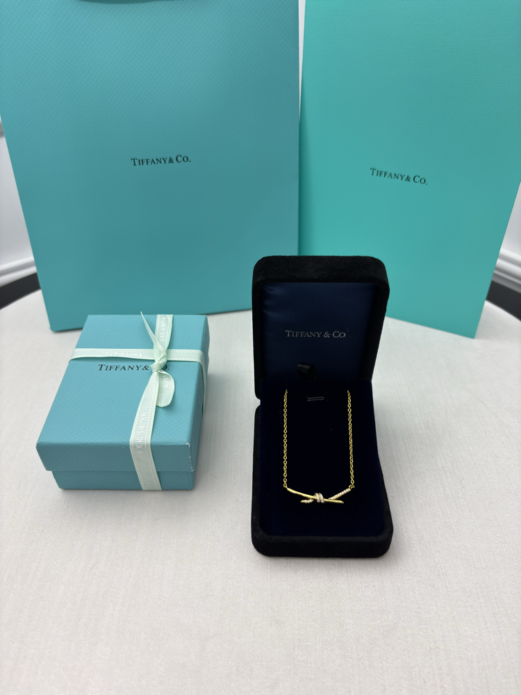 Tiffany Düğüm Small Gold Kolye