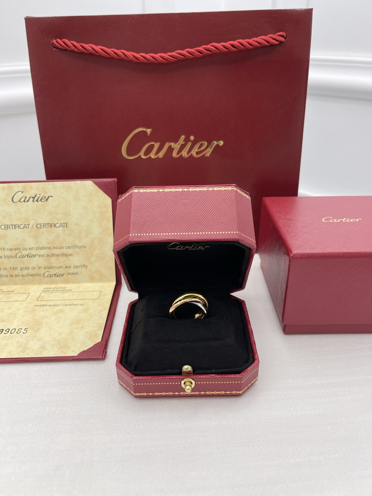 Cartier Trinity 3 Renk Yüzük Kutulu
