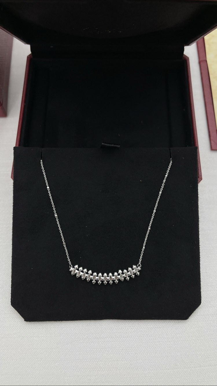 Cartier Clash Medium Silver Kolye Kutulu
