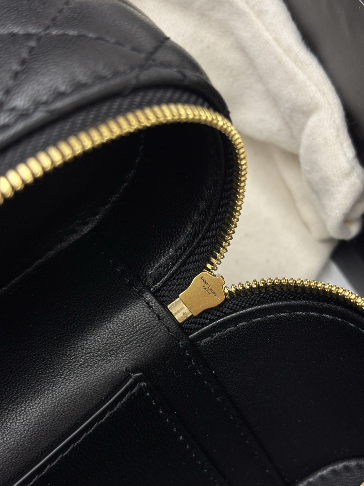 Siyah Kapitone Vanity Çanta YSL