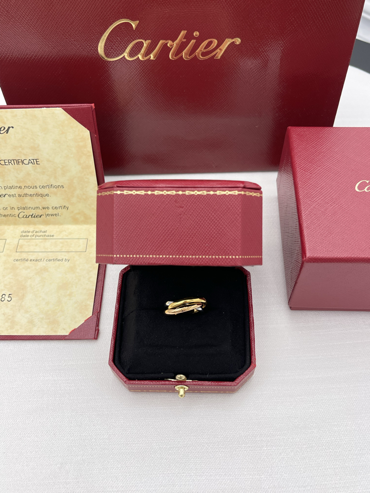 Cartier Trinity 3 Renk Yüzük Kutulu