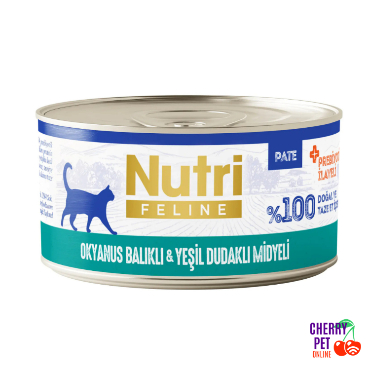 Nutri Feline Okyanus Balığı & Yeşil Dudaklı Midye Kedi Yaş Maması 85 Gr.