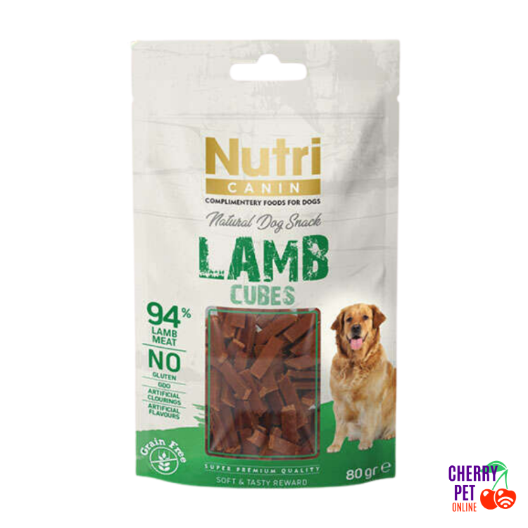 Nutri Canin Kuzu Eti Küpleri Köpek Ödül Maması 80 Gr.