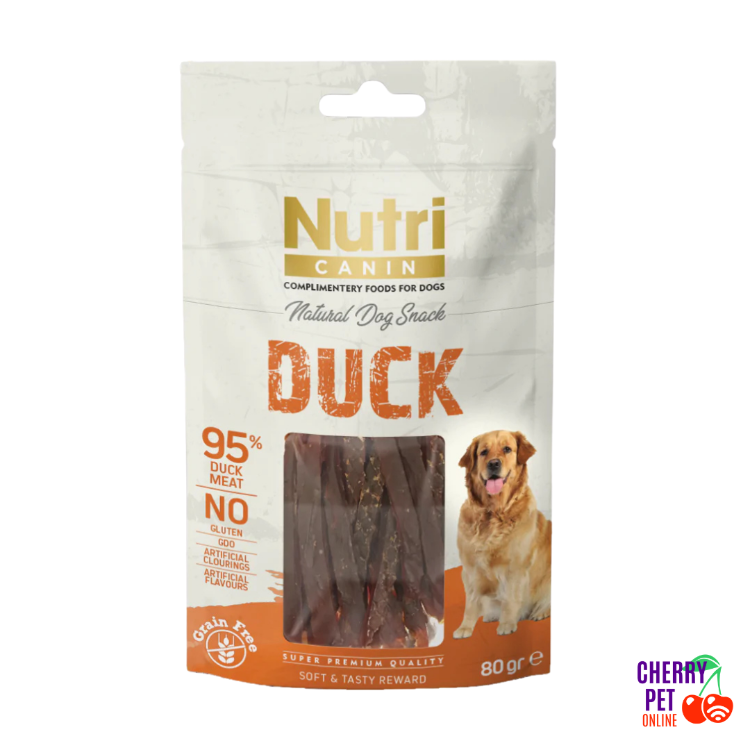 Nutri Canin Ördek Eti Dilimleri Köpek Ödül Maması 80 Gr.