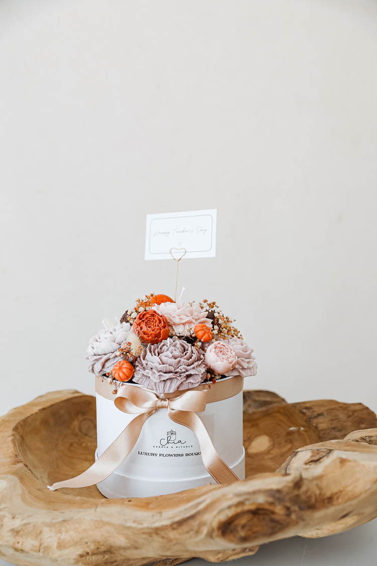 Pumpkin Bloom Candle Bouquet