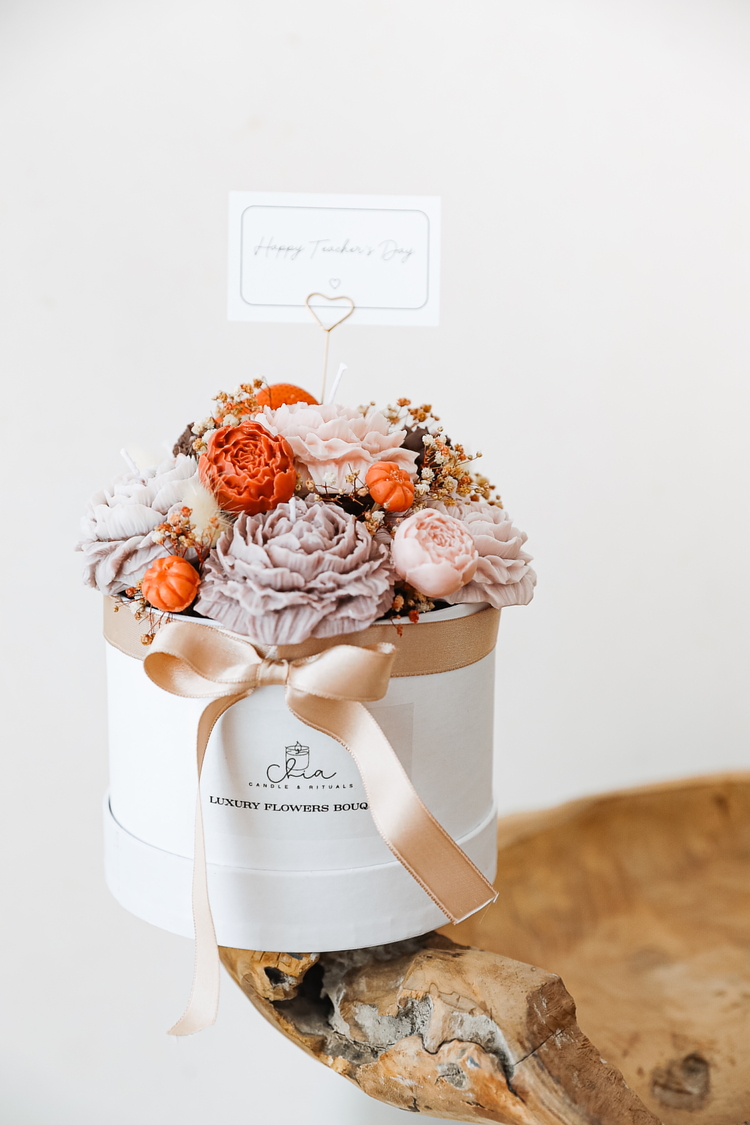 Pumpkin Bloom Candle Bouquet