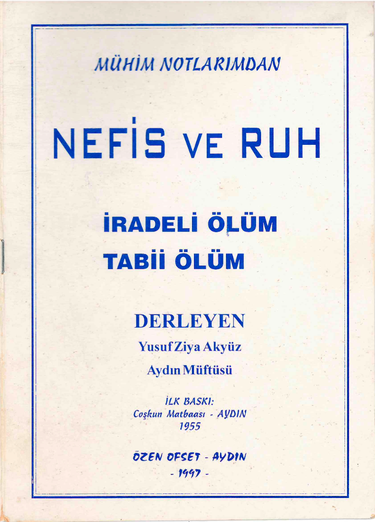 NEFİS ve RUH ( Dijital Ürün, e-kitap )