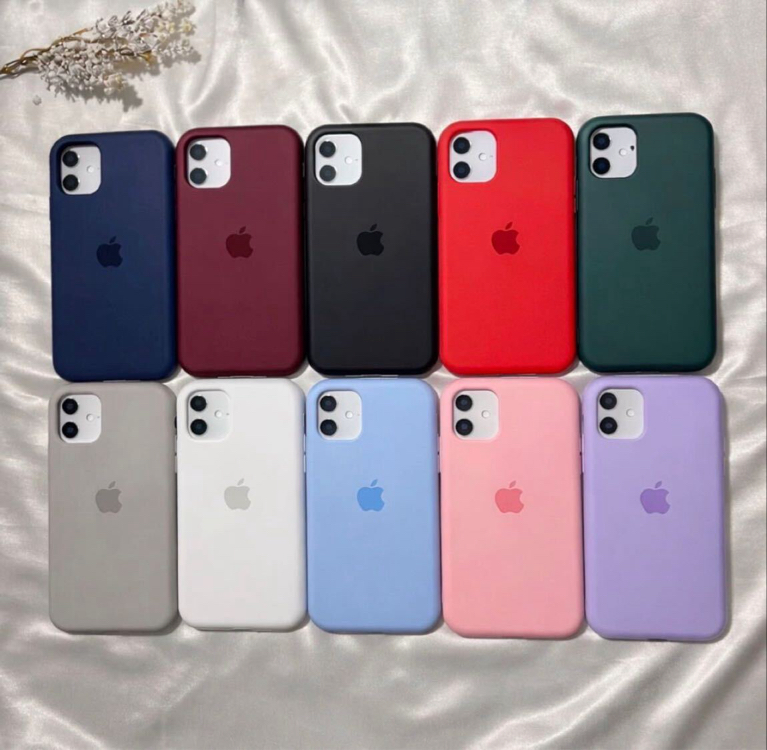 Premium Silikon Logo Tasarımlı Renkli Telefon Kılıfları