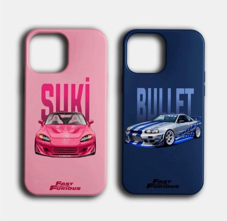 iPhone Kılıf Fast & Furious Nissan GT-R & Honda S2000 - Özel Çift ve Partner Tasarım Ser