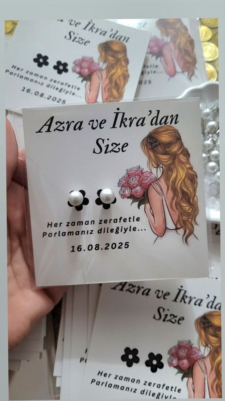 Küpe kartı  (50 adet)