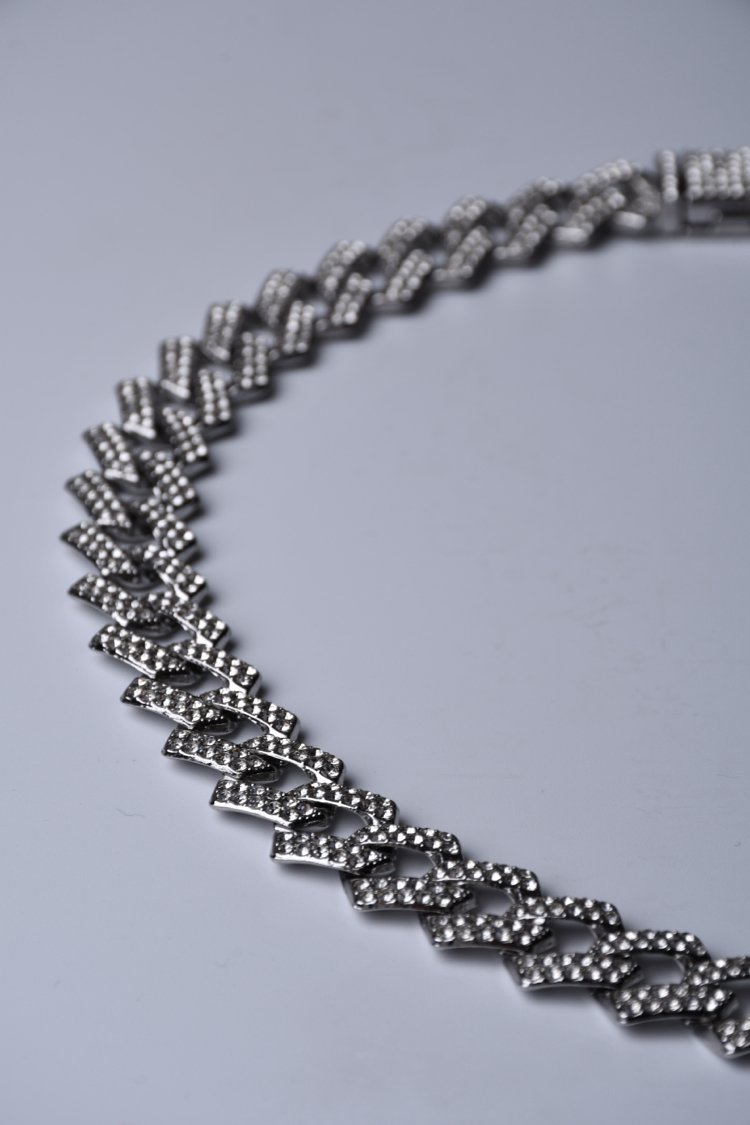 Çentikli cuban chain kolye