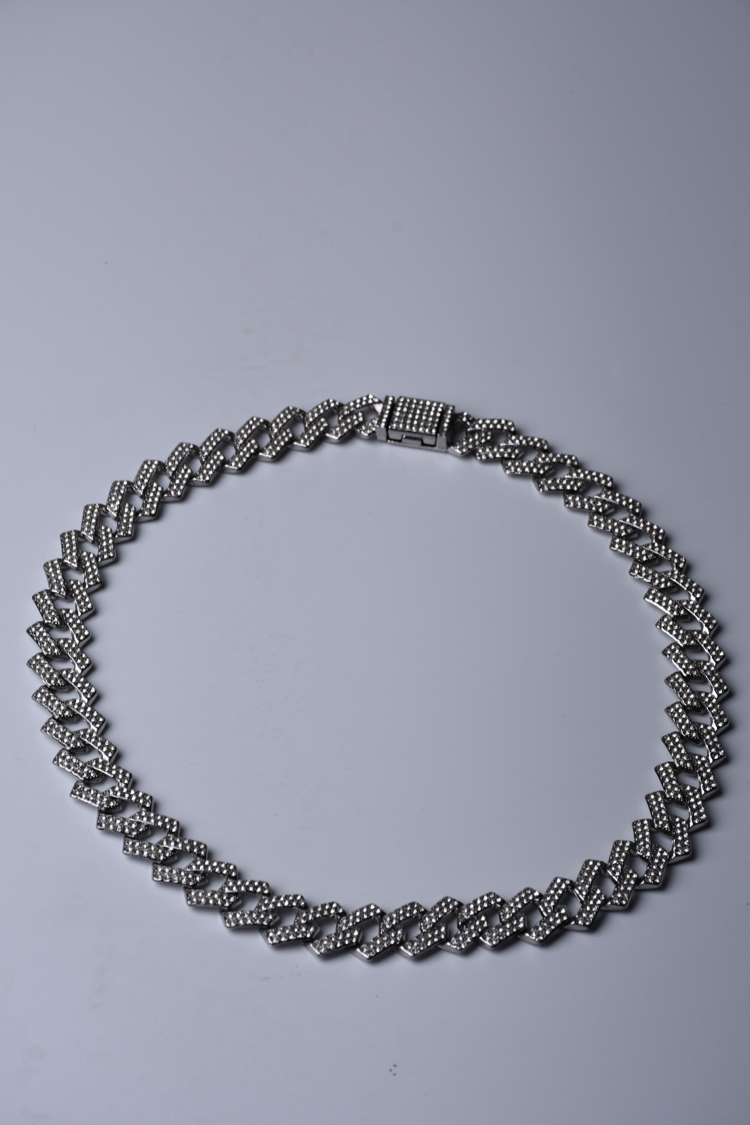 Çentikli cuban chain kolye
