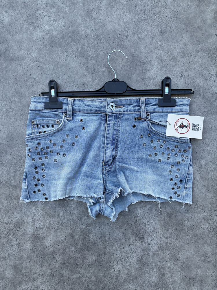 Vintage Mini Şort 36 Moto Jeans