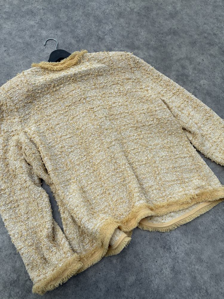 Vintage Sarı Hırka Xl