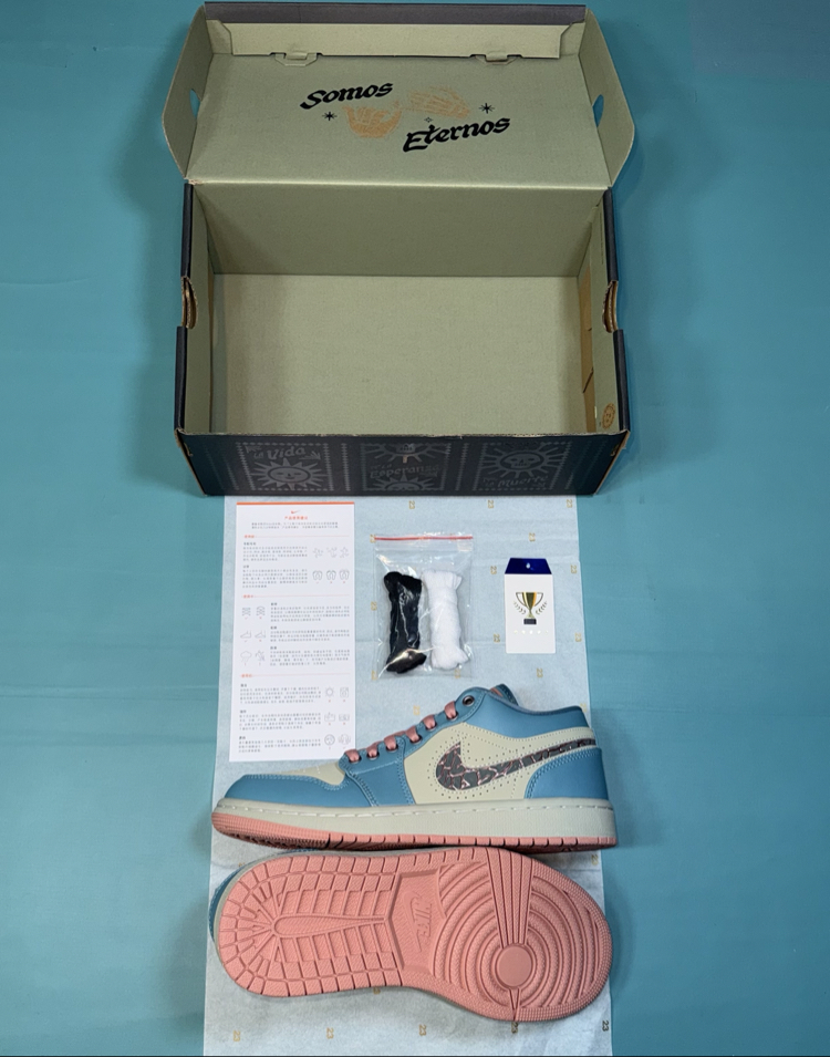 Jordan Low Mavi Pembe