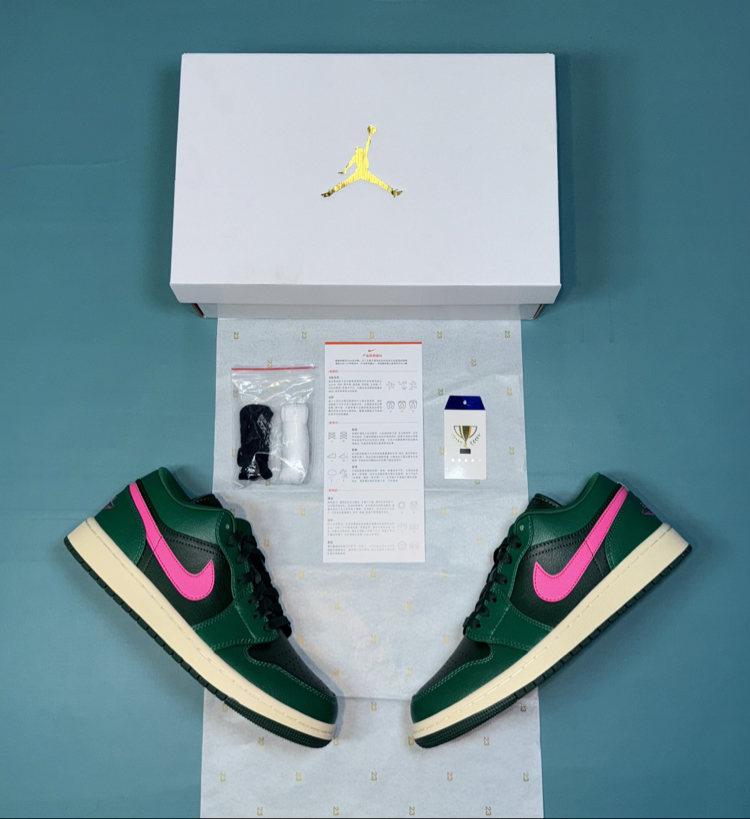 Jordan Low Yeşil Pembe
