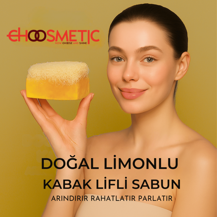 Limonlu Kabak Lifli Sabun 120 gr Peeling Etkili Temizlik Derin Temizlik  
