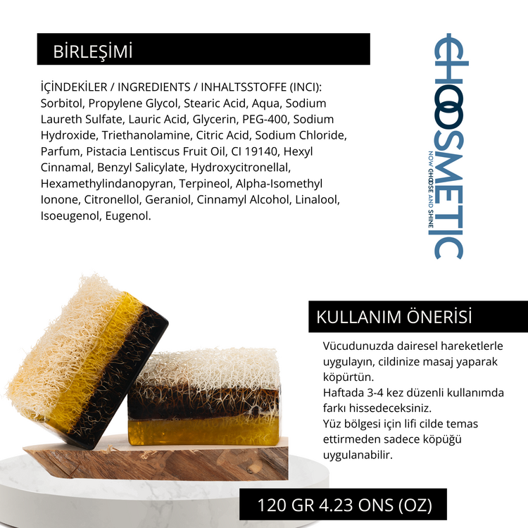 Bıttım & Ardıç Katranlı Kabak Lifli 120 gr Doğal Sabun Sivilceye Doğal Çözüm