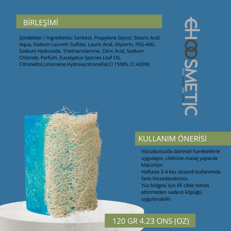 Okyanus Kabak Lifli Sabun 120 gr Esintili Kokusuyla Tazelik 