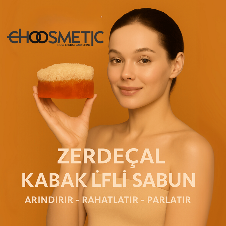 Zerdeçal Kabak Lifli Sabun 120gr Curcuma Longa Cilt Yenileyici ve Arındırıcı