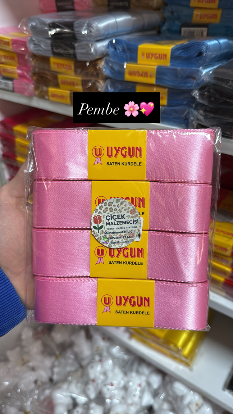 Saten 4 adet pembe