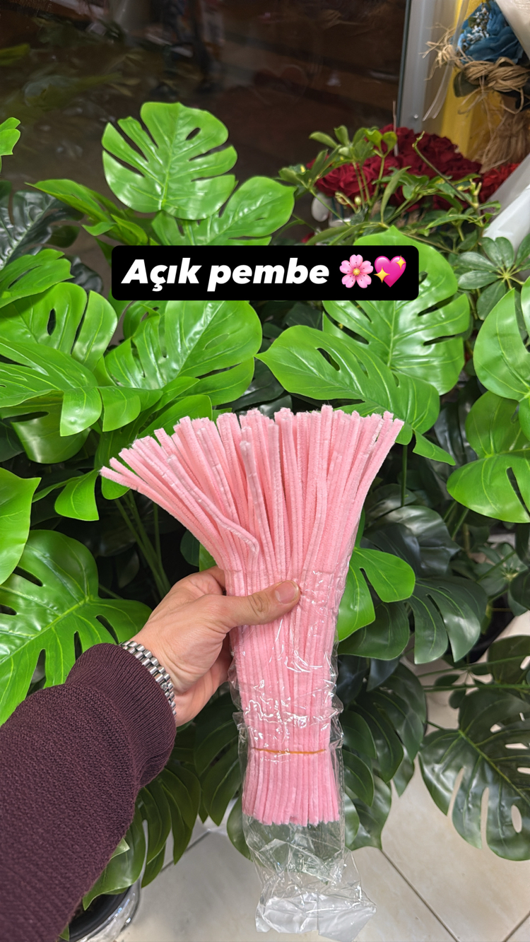 Açık pembe şönil