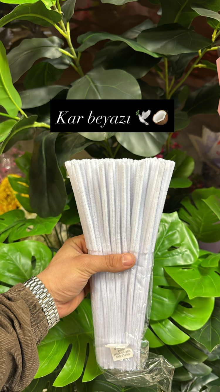 Kar beyazı şönil 