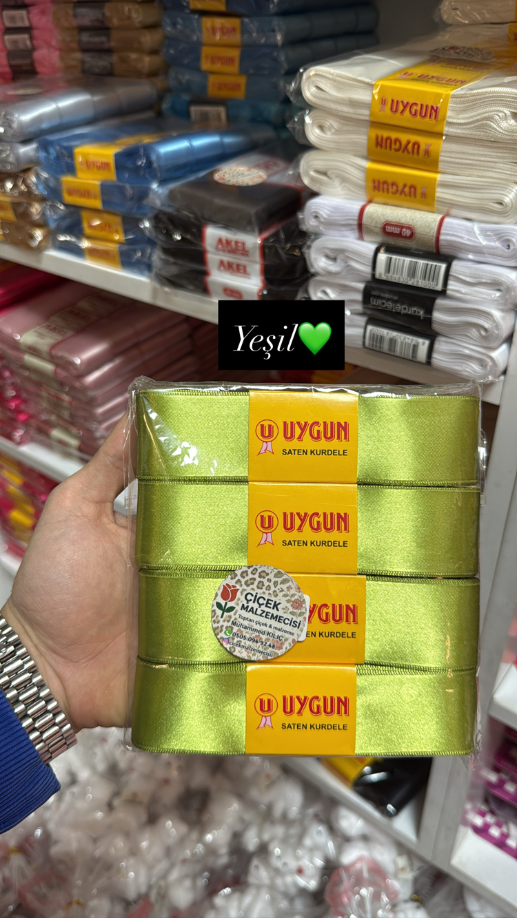 Yeşil saten 4 adet