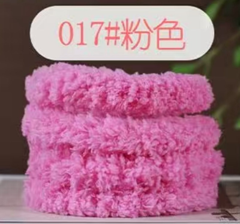 Pembe 20 mm peluş bükme çubuk, el işi polar sopa,  renkli şerit ,Bar şerit, sopa DIY-017