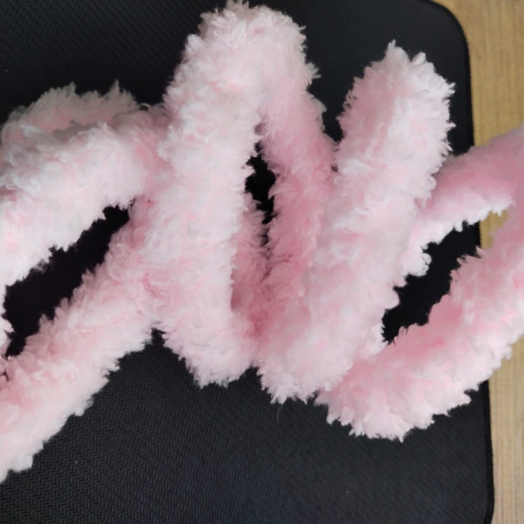 Toz Pembe 20 mm peluş bükme çubuk, el işi polar sopa,  renkli şerit ,Bar şerit, sopa DIY