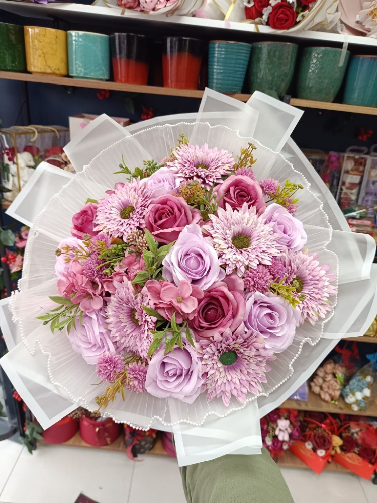 Premium Nişan-İsteme Gül Gerbera Buketi