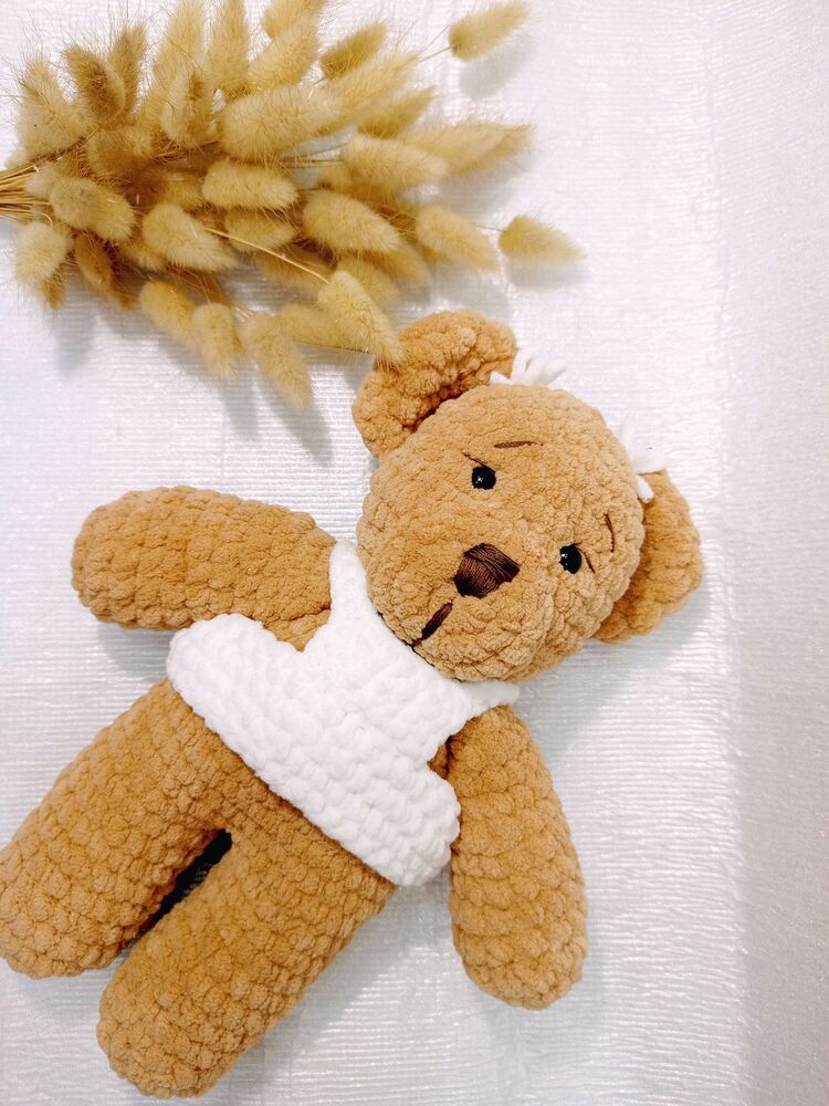 amigurumi ayıcık, uyku arkadaşı, oyuncak