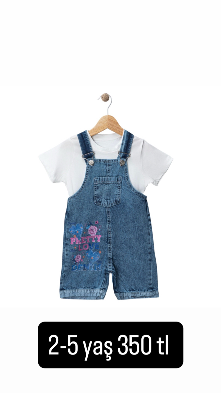Denim salopet
