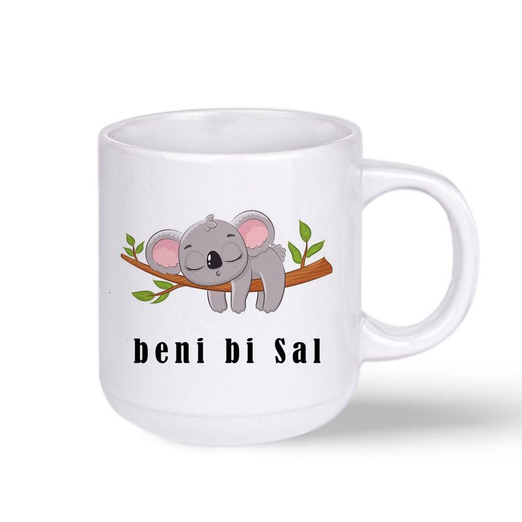 Bella Beyaz Porselen Kupa Bardak