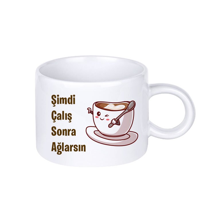 Porselen Motto Fincan - Kutulu

