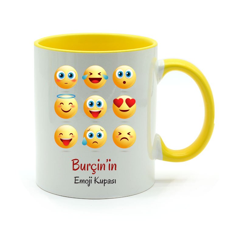 Premium İçi Ve Kulpu Renkli Kupa