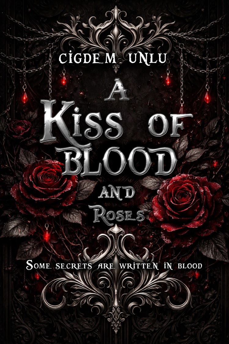 A Kiss of Blood and Roses - Hazır Kitap Kapağı (PSD + JPG)