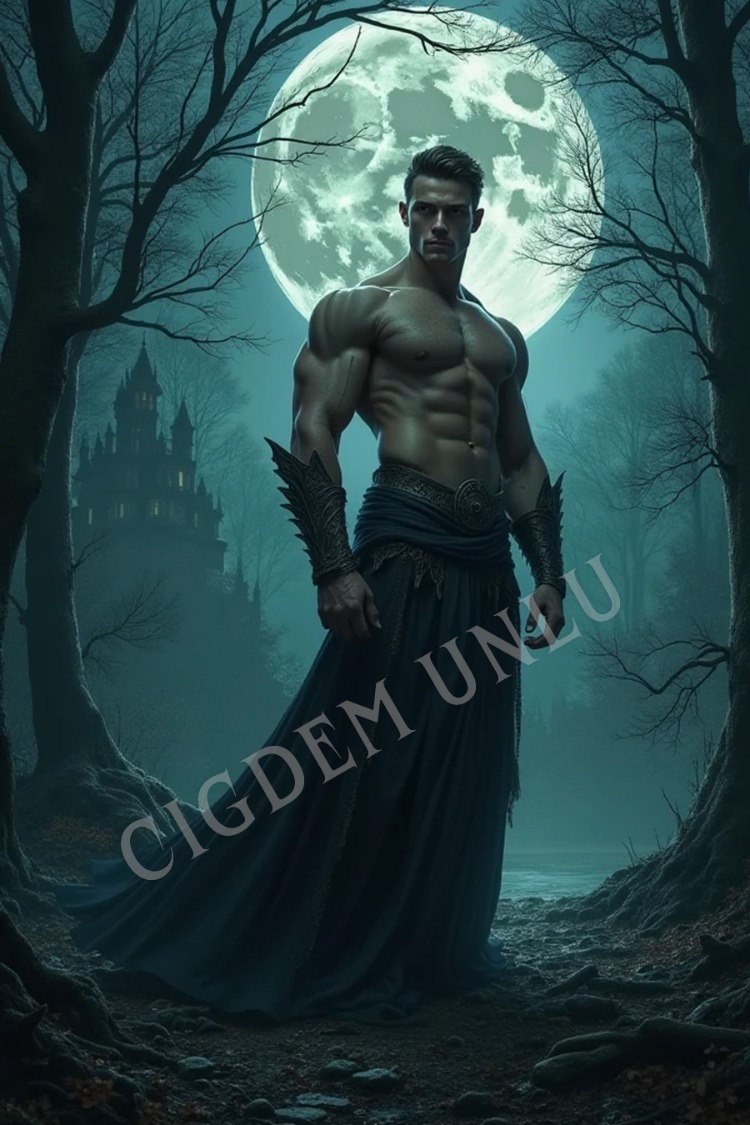 The Moonlight King | Ayışığı Kralı - Hazır Kitap Kapağı (Epic Fantasy & Dark Adventure)
