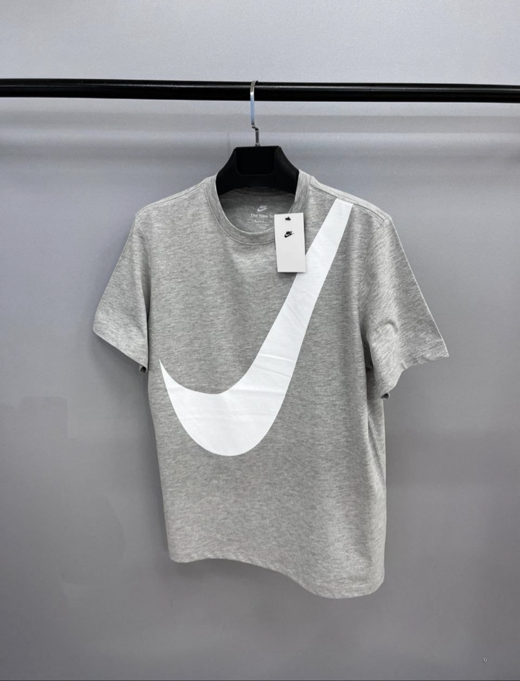 Nıke big logo tişört Gri