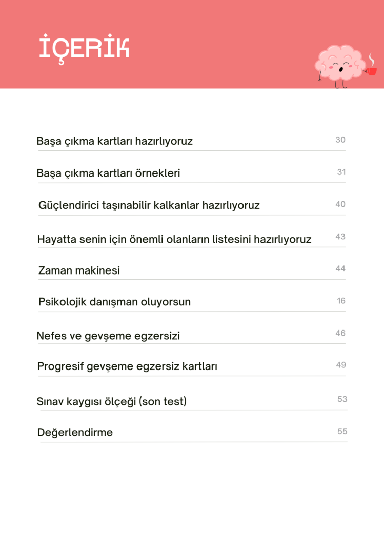 SINAV KAYGISI İLE BAŞ ETME KİTAPÇIĞI (GELİŞTİRİLMİŞ VERSİYON) 