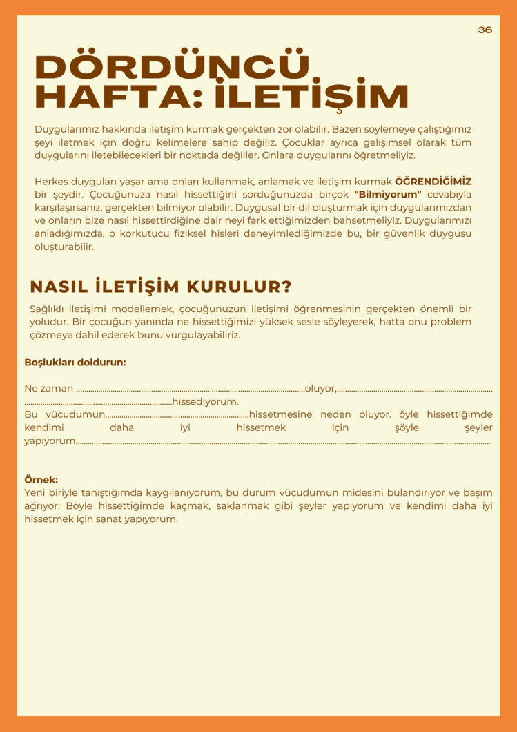 ANKSİYETE İÇİN SANAT ÇALIŞMA KİTAPÇIĞI(UZMANLAR VE AİLELER İÇİN)