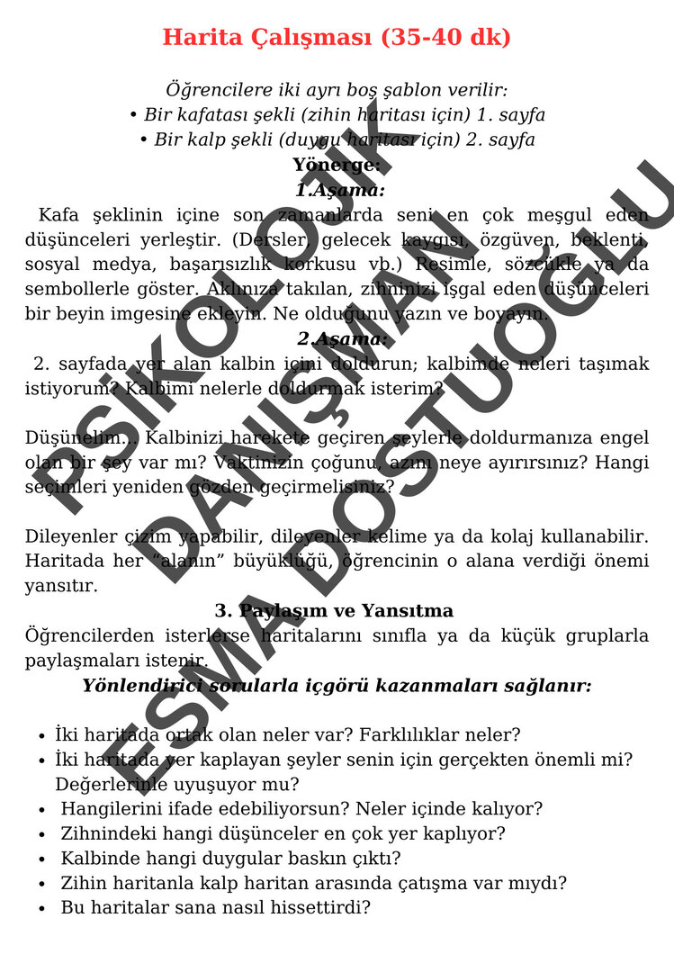 Kalp ve zihin haritası