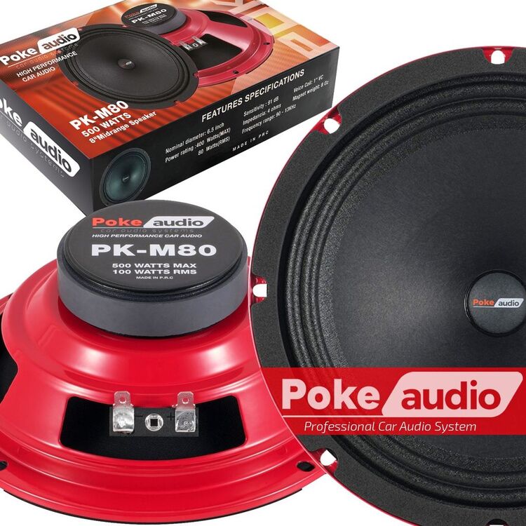 Poke PK-M80
20cm 500w 100 Rms 2 Adet