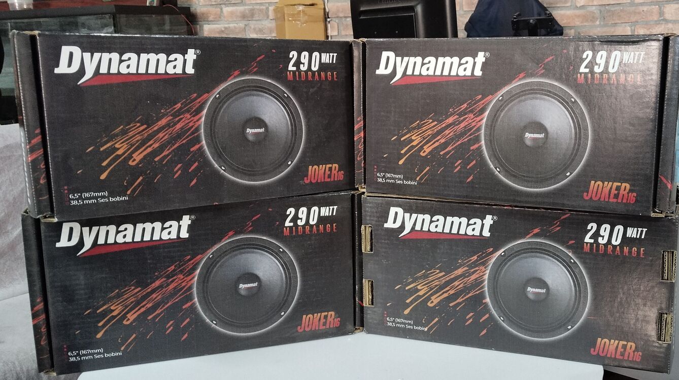 Dynamat Joker-16 Oto Midrange 16Cm 290 Watt 2 Adet