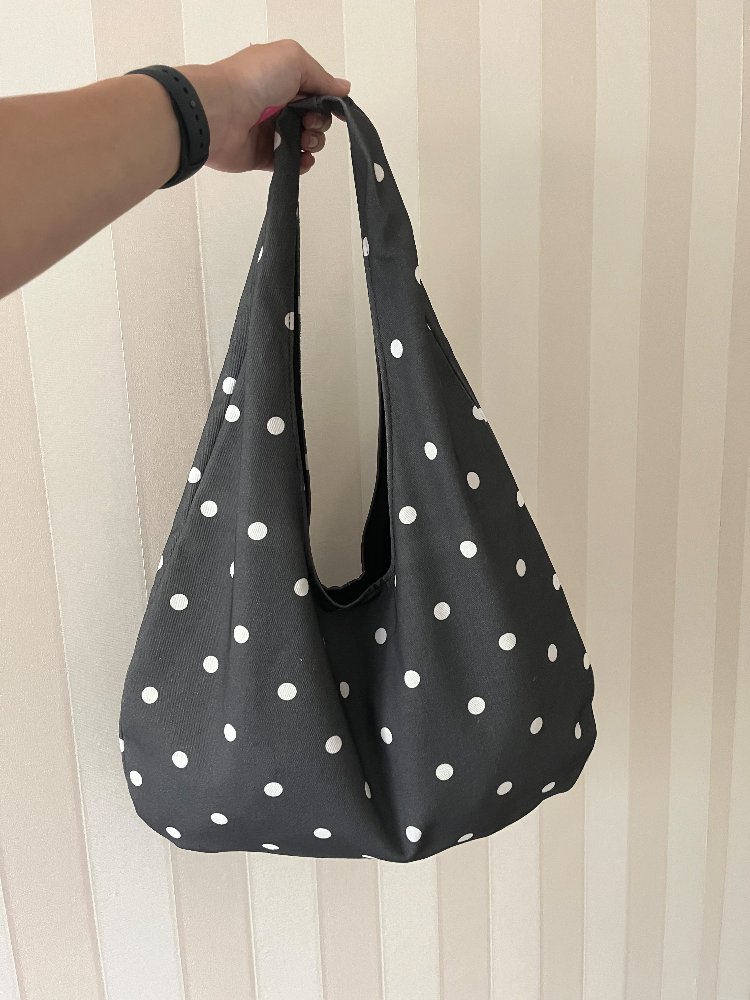 Polka Dot Bag Maxi Boy Antrasit