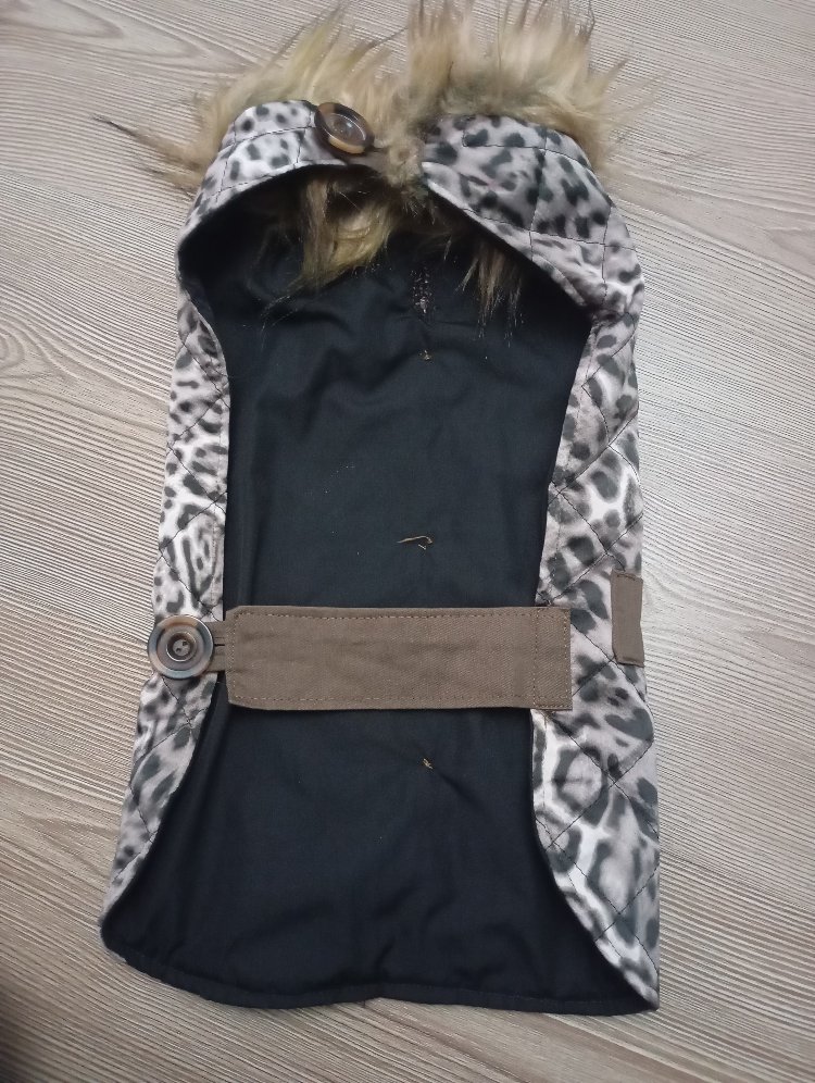 Kürk yakalı Kedi köpek kıyafeti