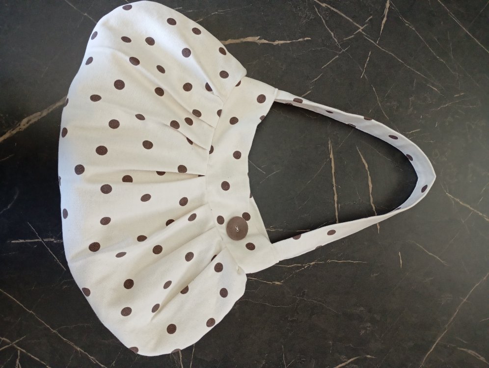 Polka Button Bag