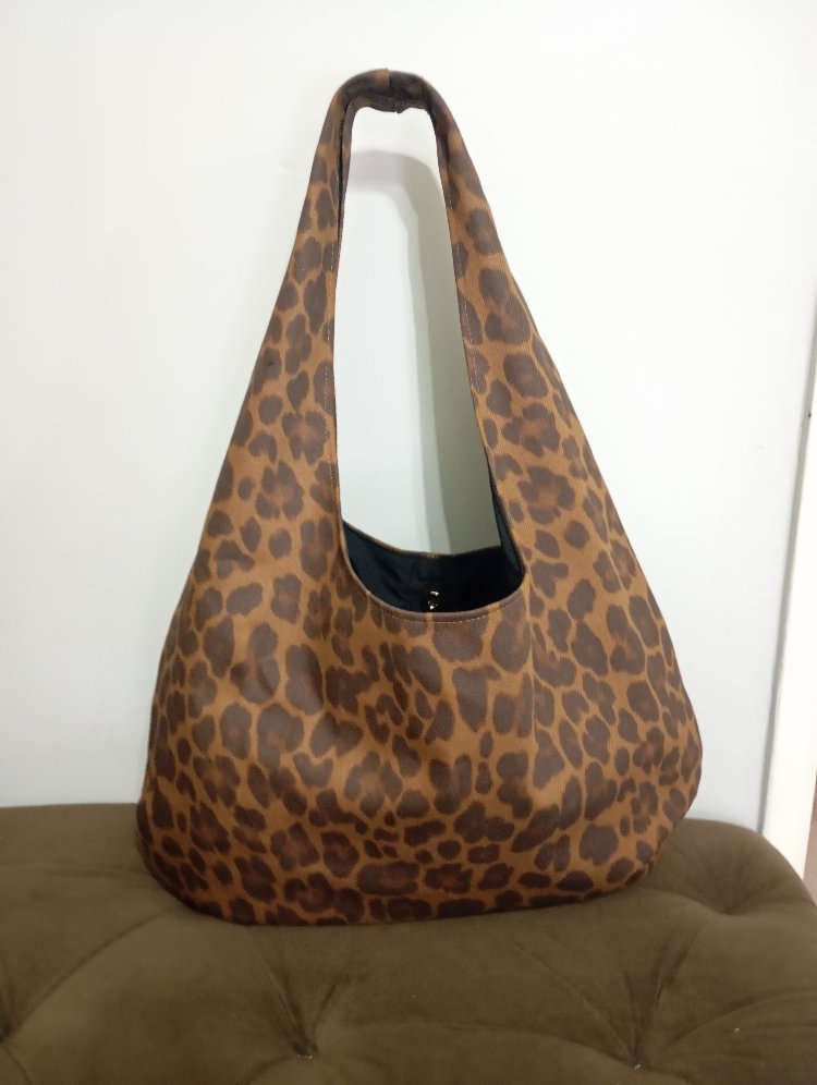 Su itici Leopar Kumaş Totebag