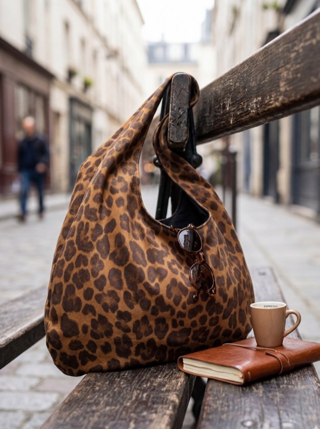 Su itici Leopar Kumaş Totebag