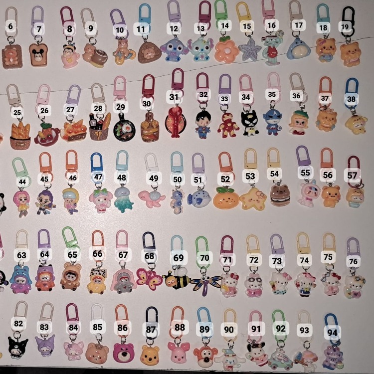Mini Figür Charmlı Anahtarlık